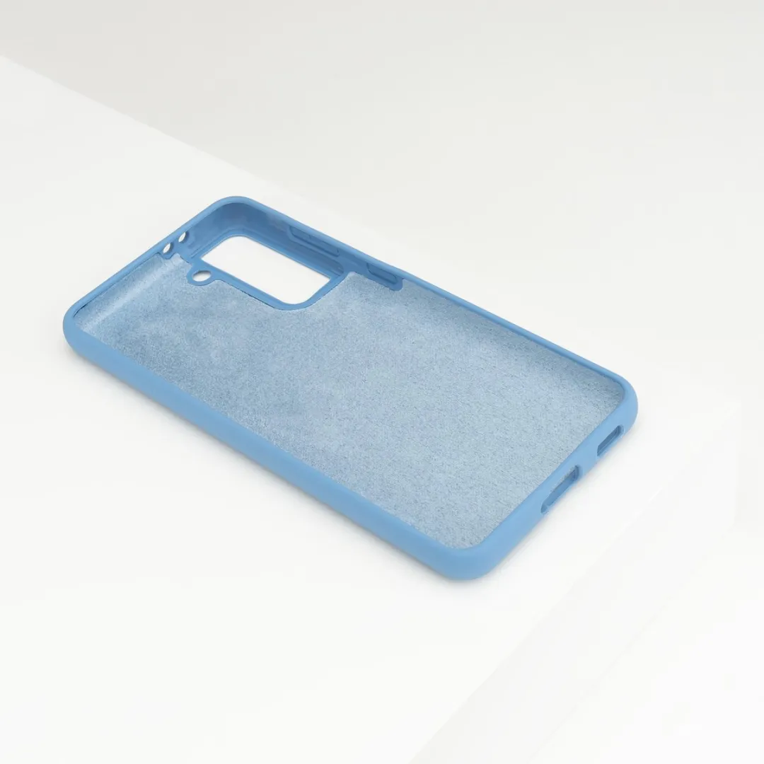 BMAX Siliconen Hoesje Samsung Galaxy S21 Plus - Blauw
