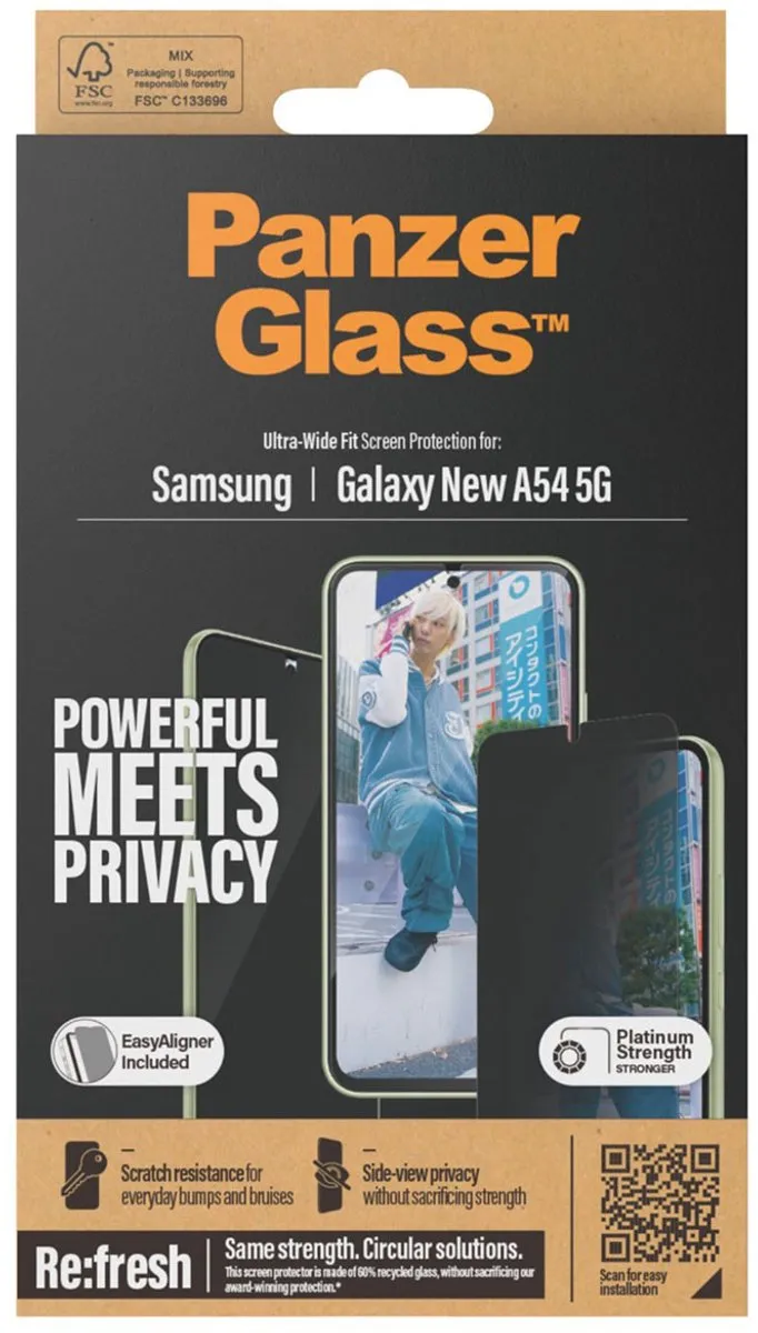 PanzerGlass Ultra-Wide Fit Screenprotector Samsung Galaxy A55