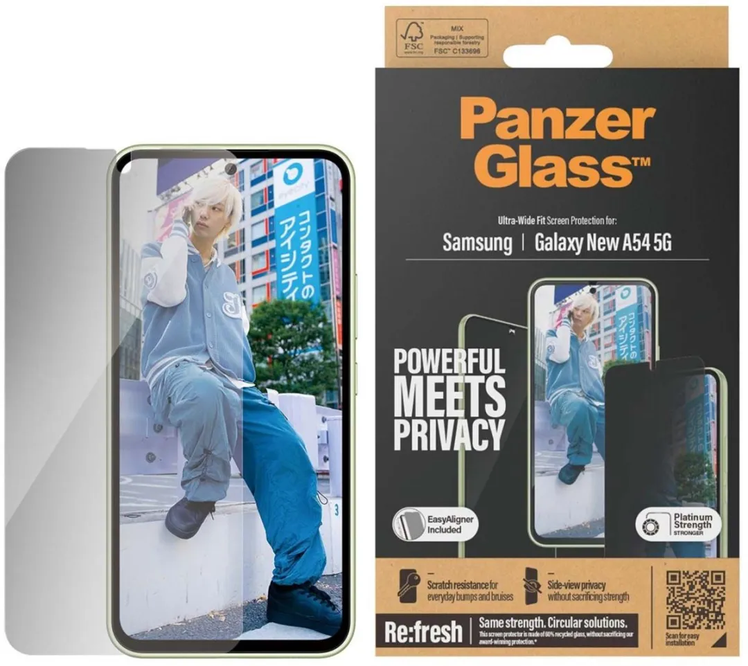 PanzerGlass Ultra-Wide Fit Screenprotector Samsung Galaxy A55 - Privacy C - afbeelding 6 van 6