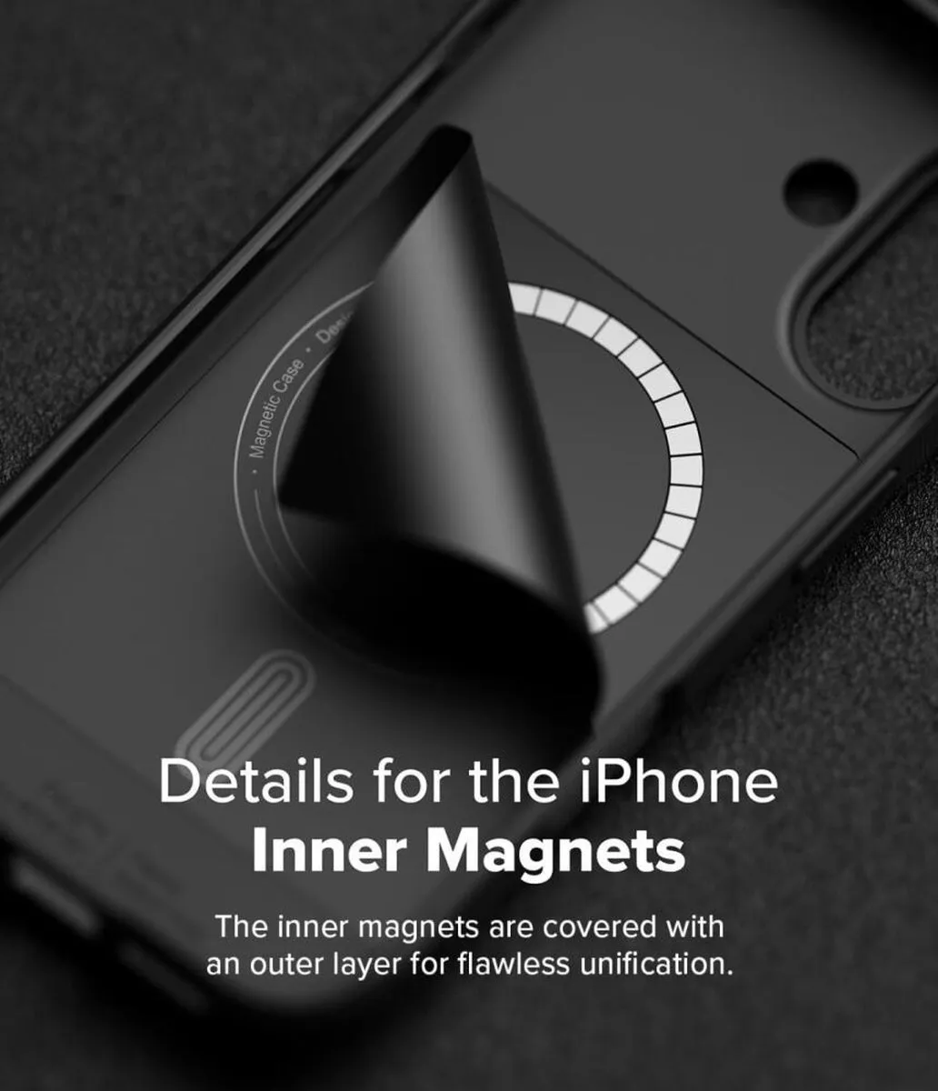 Ringke Onyx Magnetic Hoesje iPhone 16 - MagSafe - Zwart