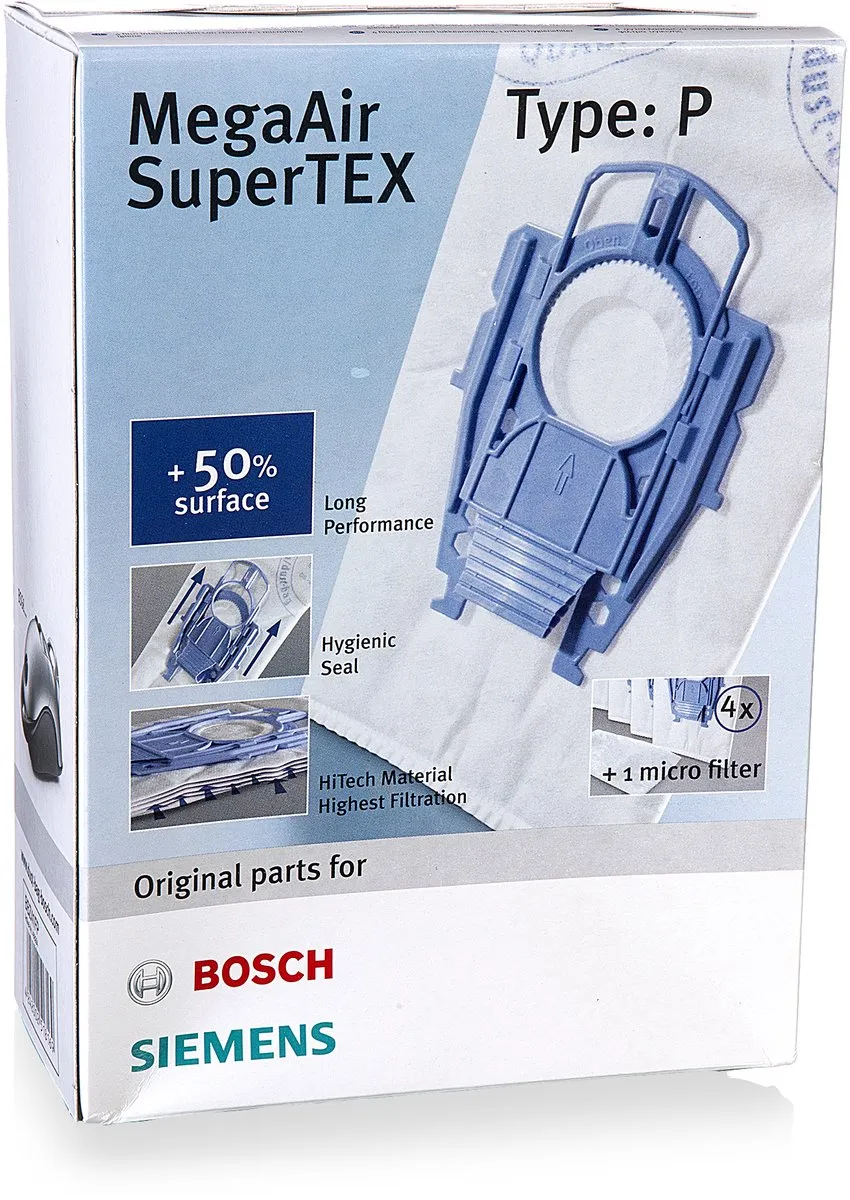 Bosch BBZ41FP Stofzuigerzakken - 4 Stuks