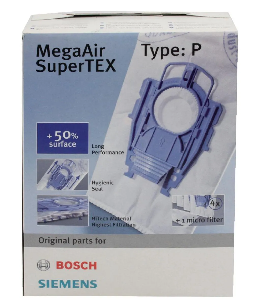 Bosch BBZ41FP Stofzuigerzakken - 4 Stuks