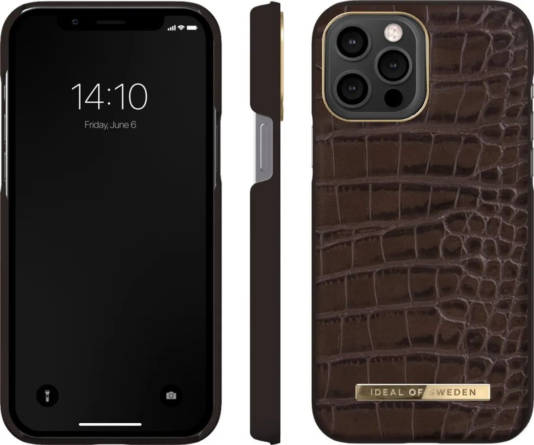 iDeal of Sweden Atelier Case iPhone 12/13 Pro Max - Deep Walnut Croco