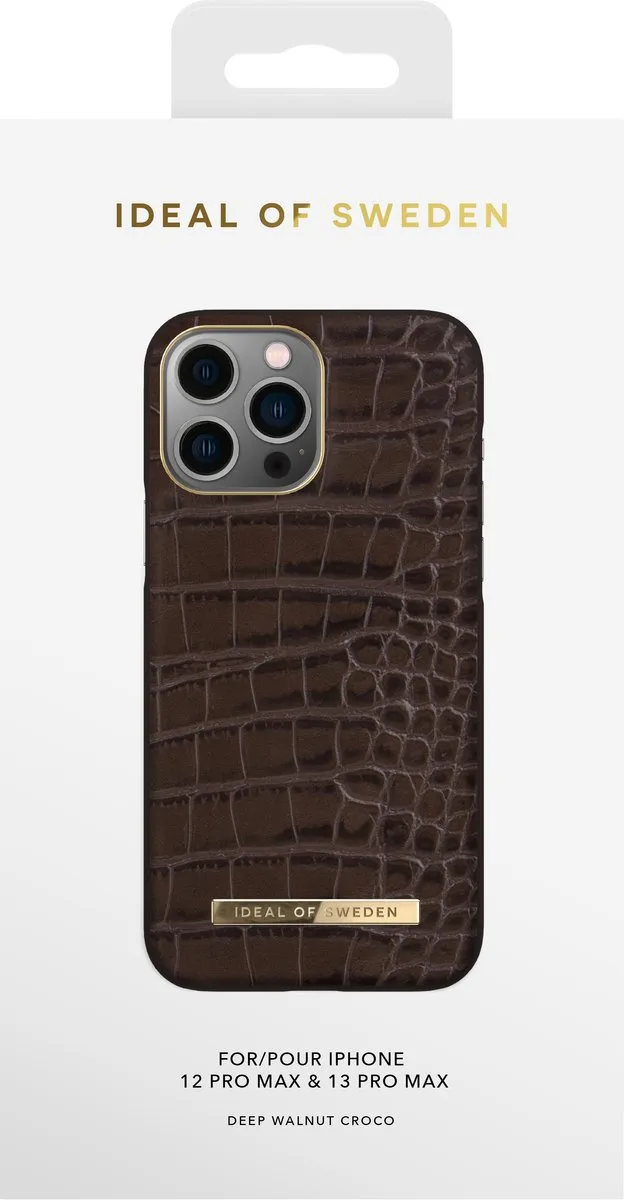 iDeal of Sweden Atelier Case iPhone 12/13 Pro Max - Deep Walnut Croco