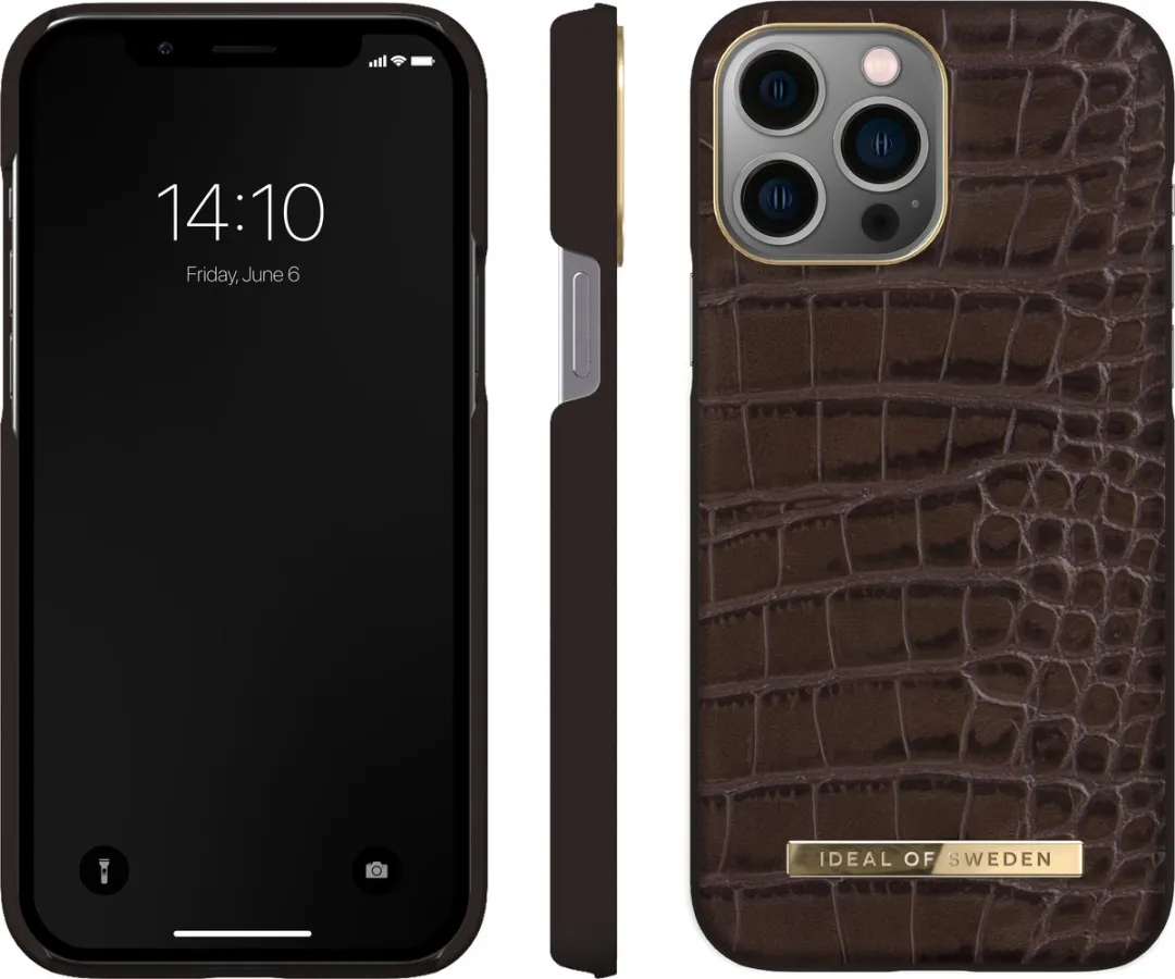 iDeal of Sweden Atelier Case iPhone 12/13 Pro Max - Deep Walnut Croco