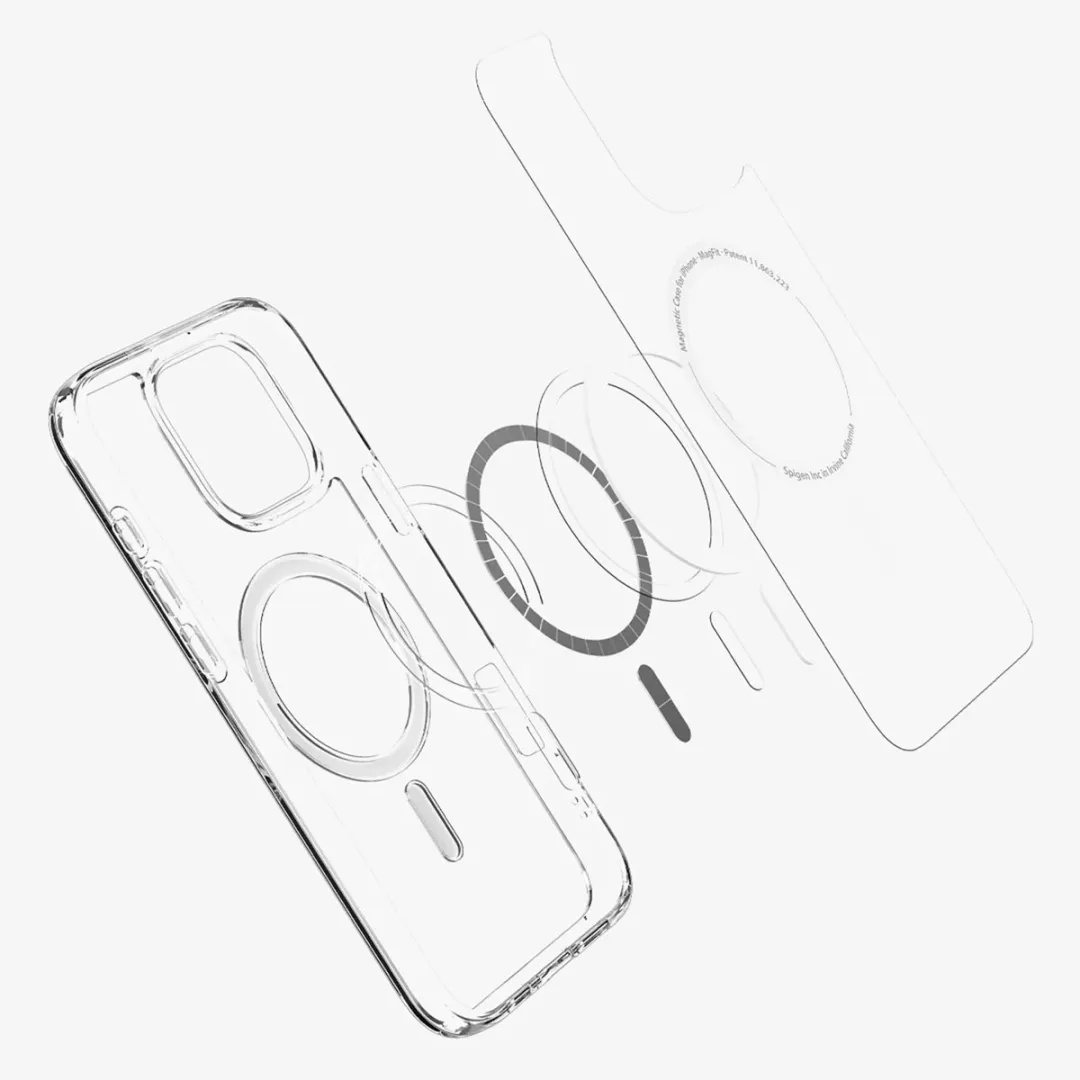 Spigen Ultra Hybrid MagFit ACS08129 Hoesje - iPhone 16 Pro - Wit