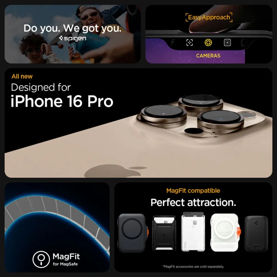 Spigen Ultra Hybrid MagFit ACS08129 Hoesje - iPhone 16 Pro - Wit