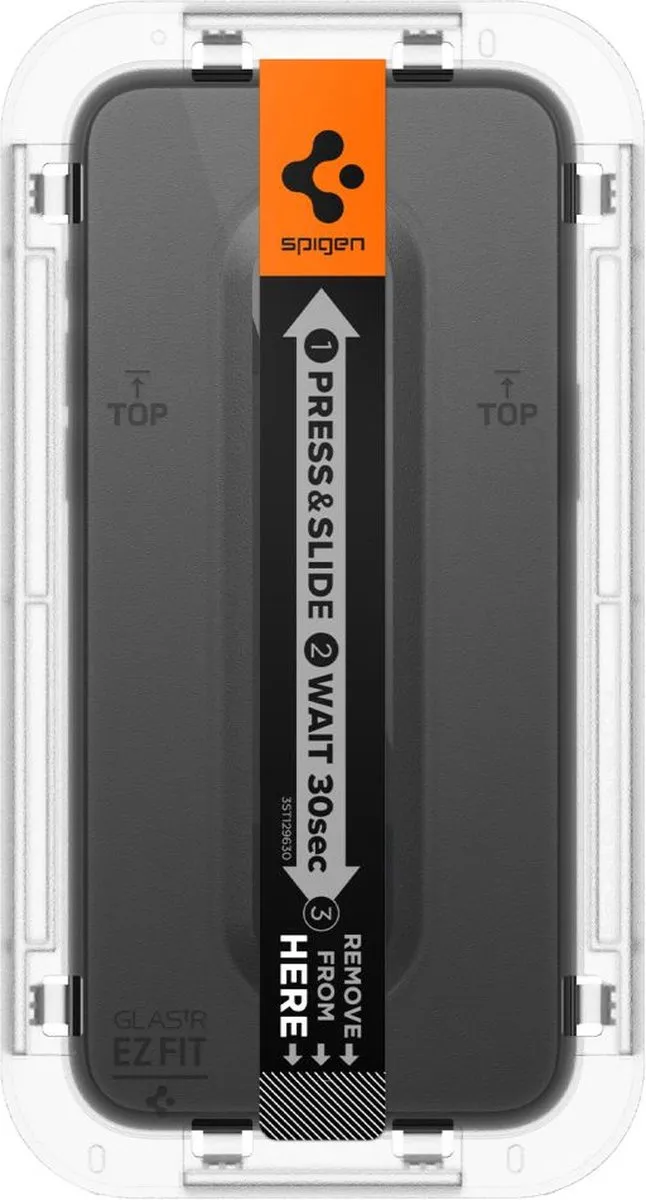 Spigen EZ Fit GLAS.tR Screen Protector iPhone 15 Pro Max - 9H - Zwart