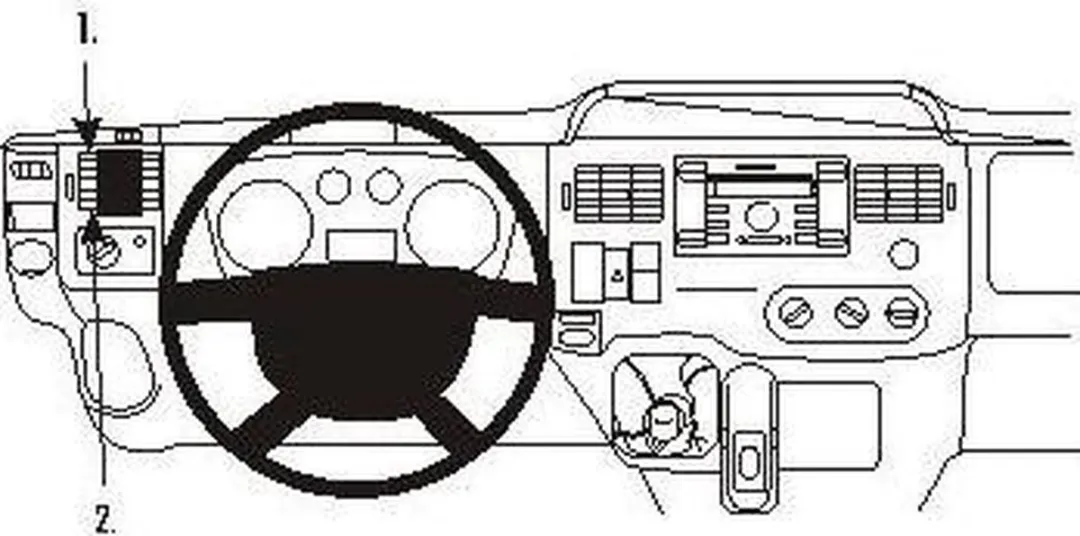 Brodit ProClip 803906 Telefoonhouder - Ford Transit/Tourneo 2007-2013 - Zwart - afbeelding 6 van 6
