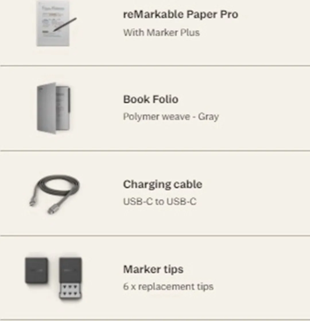 Remarkable Paper Pro 709004525002 Tablet - Blauwe Book Folio - afbeelding 6 van 6