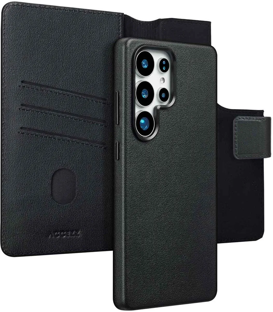 Accezz Leather Bookcase 2-in-1 Hoesje