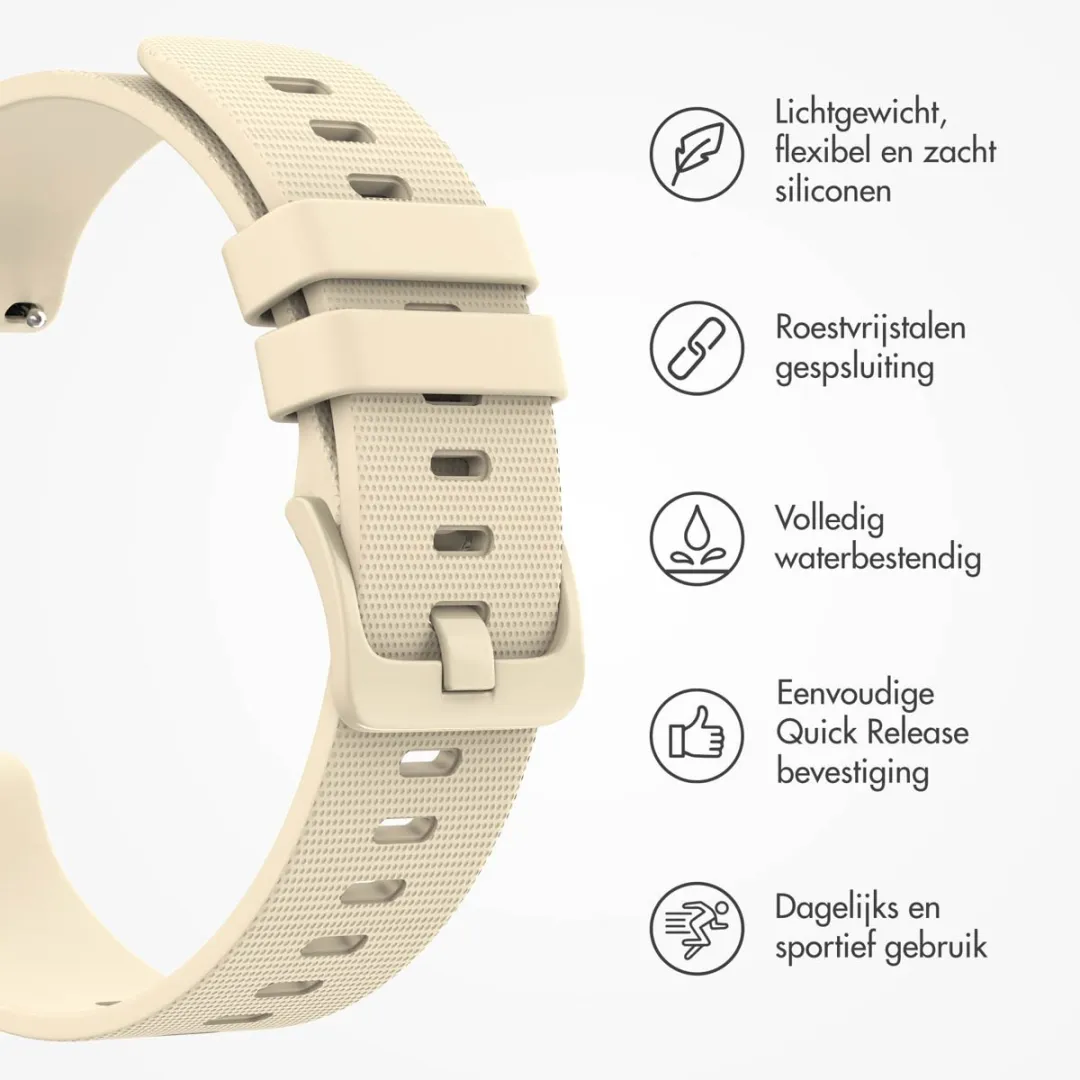 Imoshion Siliconen Sportband 22mm - Beige