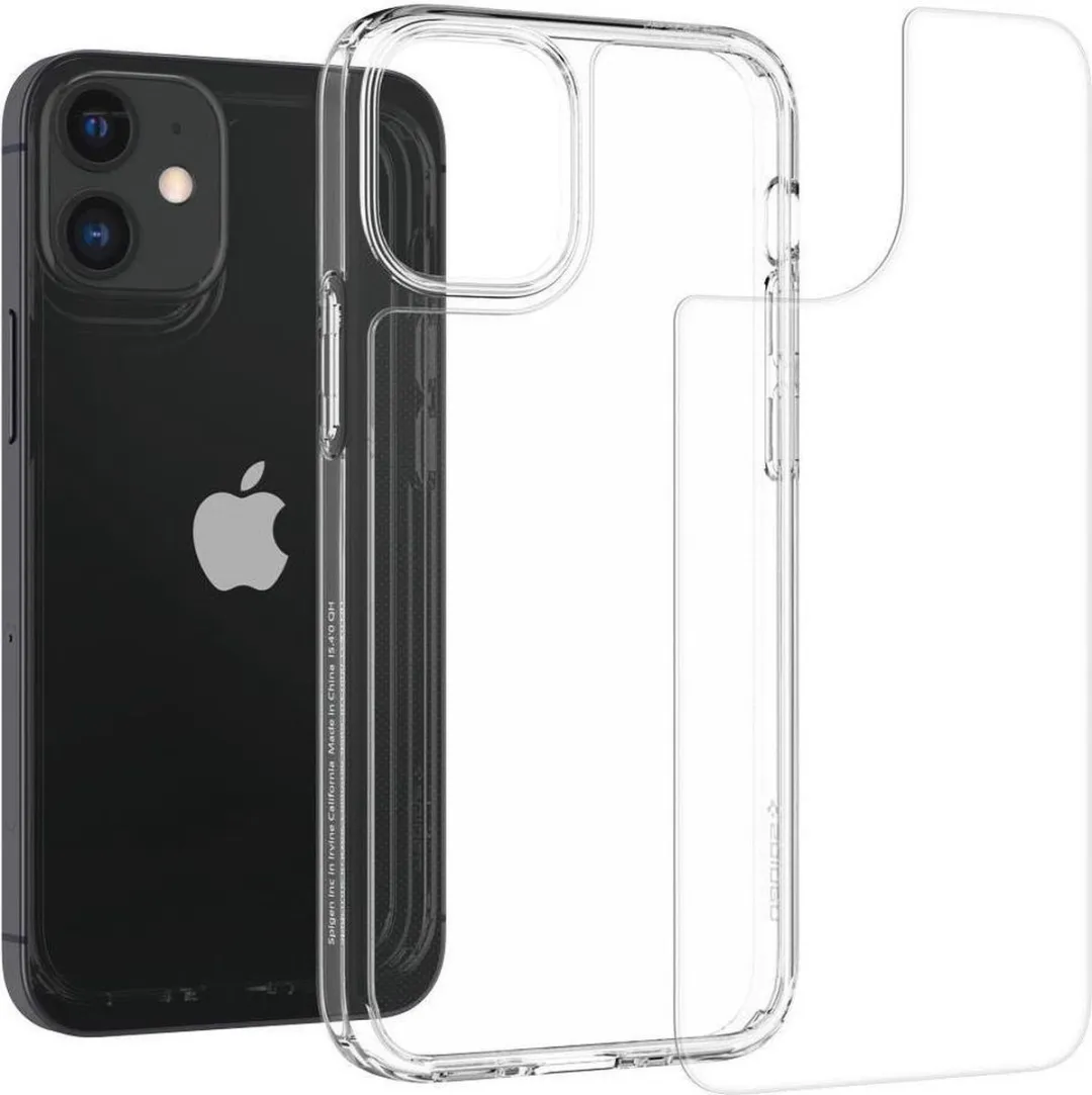 Spigen Quartz Hybrid TPU Hoesje iPhone 12 Mini - ACS01748 - Transparant - afbeelding 6 van 6