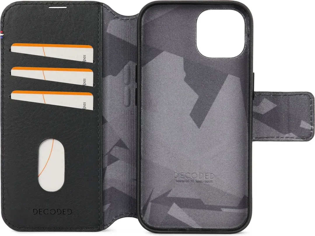 Decoded D24IPO15DW5BK iPhone 15 Hoesje - Magnetisch 2-in-1 - Zwart