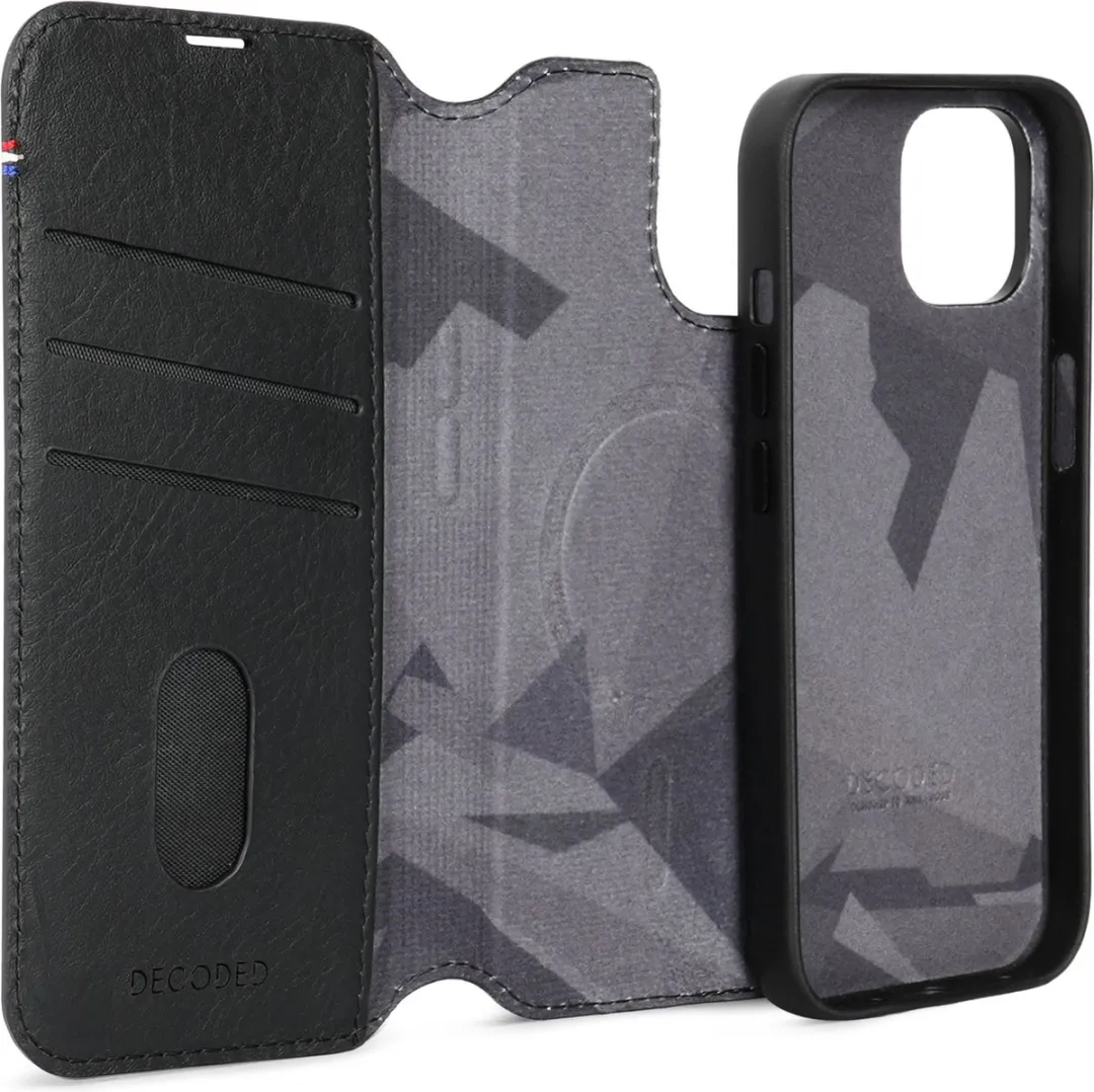 Decoded D24IPO15DW5BK iPhone 15 Hoesje - Magnetisch 2-in-1 - Zwart