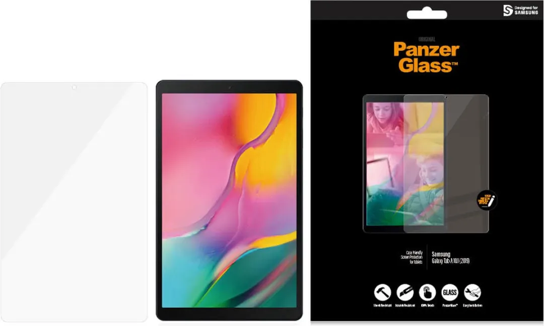 PanzerGlass PZ-7199 Screenprotector - Samsung Galaxy Tab A 10.1 (2019) - Zwart
