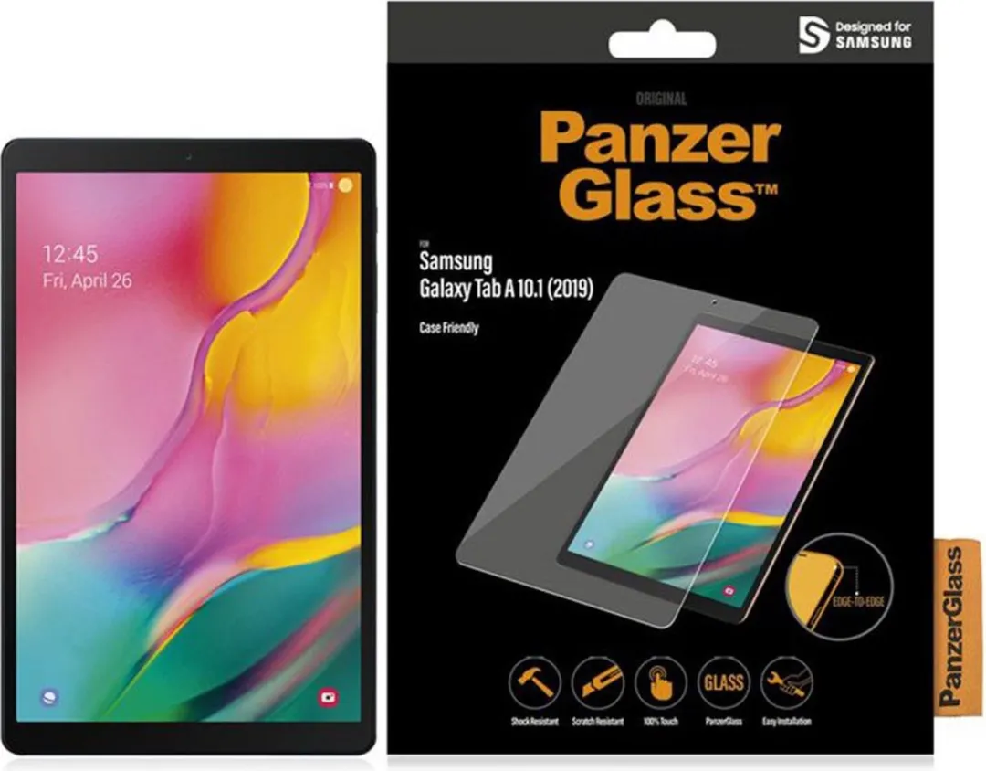 PanzerGlass PZ-7199 Screenprotector - Samsung Galaxy Tab A 10.1 (2019) - Zwart