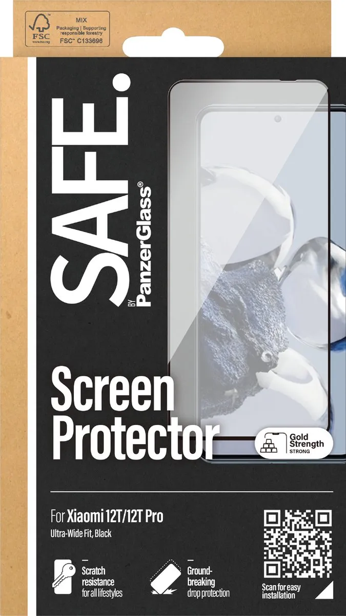 PanzerGlass SAFE95146 Schermbeschermer Xiaomi 12T - Doorzichtig