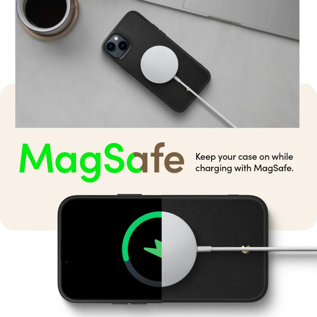 Spigen Cyrill Kajuk Mag Hoesje iPhone 14 Plus - Magnetische Ring - Zwart