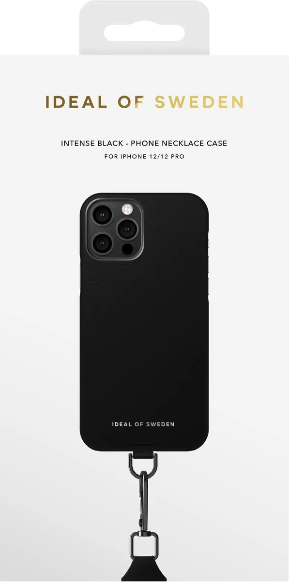 iDeal of Sweden iPhone 12/12 Pro Necklace Case - Intense Black