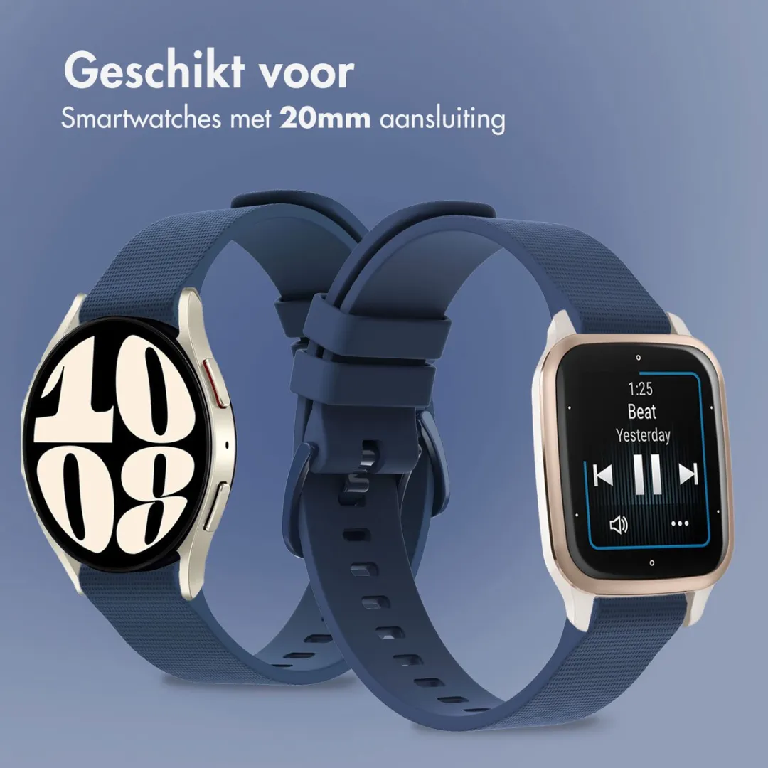 Imoshion Siliconen Sportband 20mm - Donkerblauw