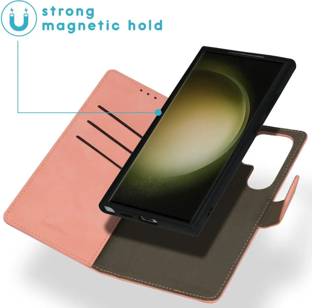 Imoshion Hoesje Samsung Galaxy S24 Ultra Roze - 2-in-1 Bookcase