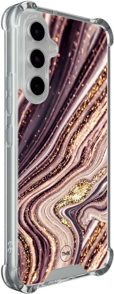 Casevibes Shockproof Hoesje Samsung Galaxy A54 S/A54/S/026 - Roze/Goud