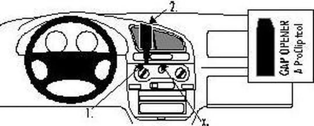 Brodit ProClip Daewoo Lanos 1997-2003 Center Mount Houder