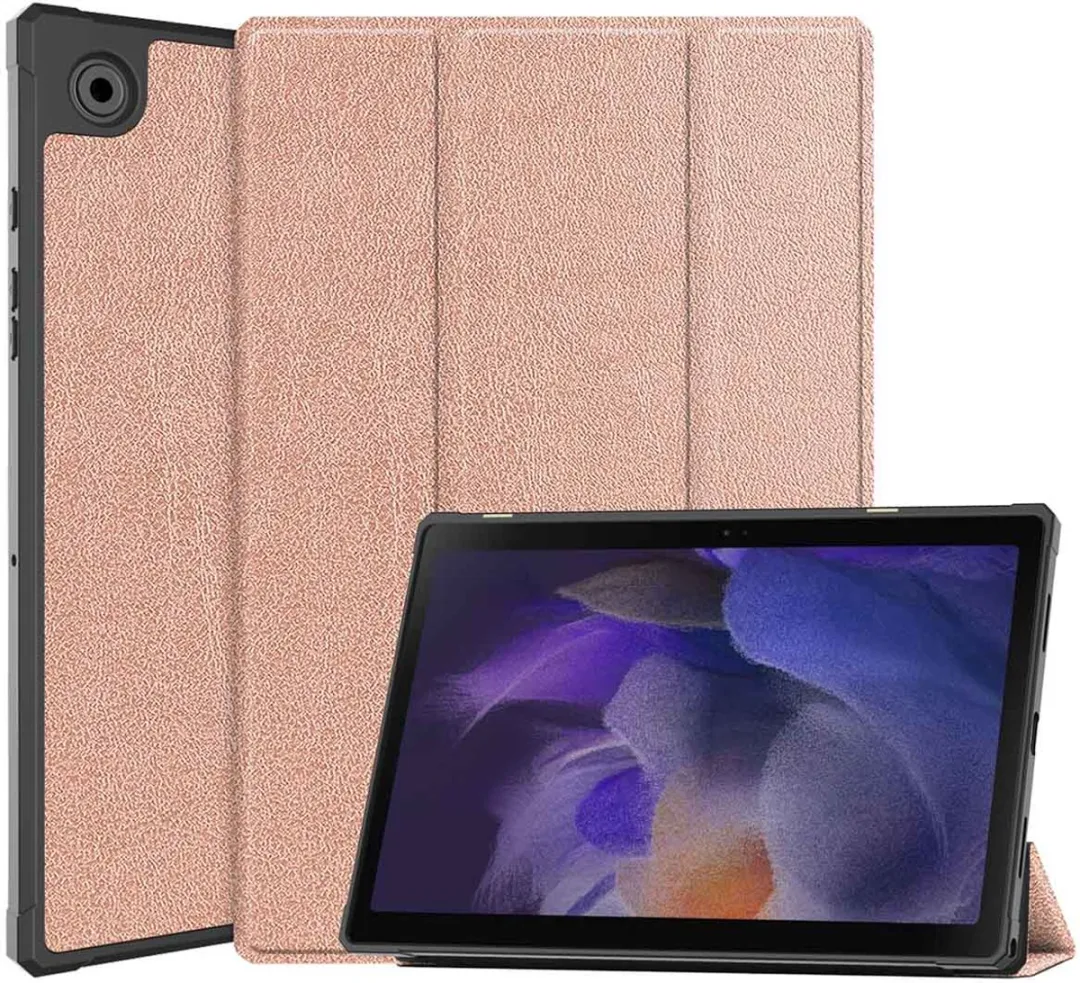 imoshiion Tablethoes Samsung Galaxy Tab A8 2021/2022 - Trifold Bookcase - Rosé goud