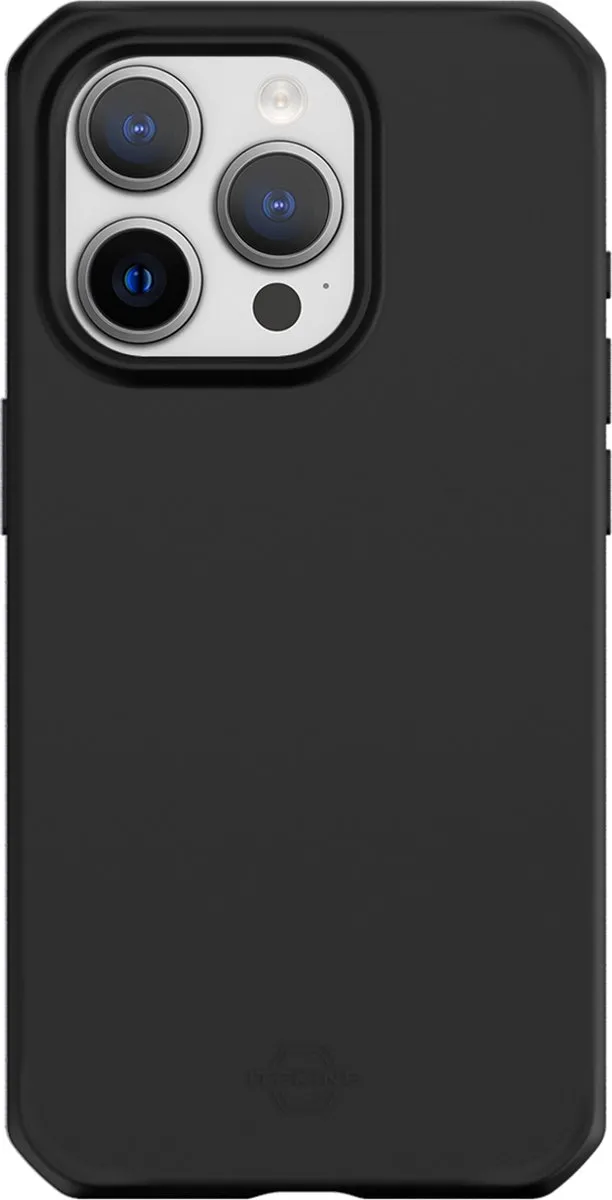 Itskins iPhone 15 Pro Hoesje TPU - Zwart AP5X-HBURN-BLCK