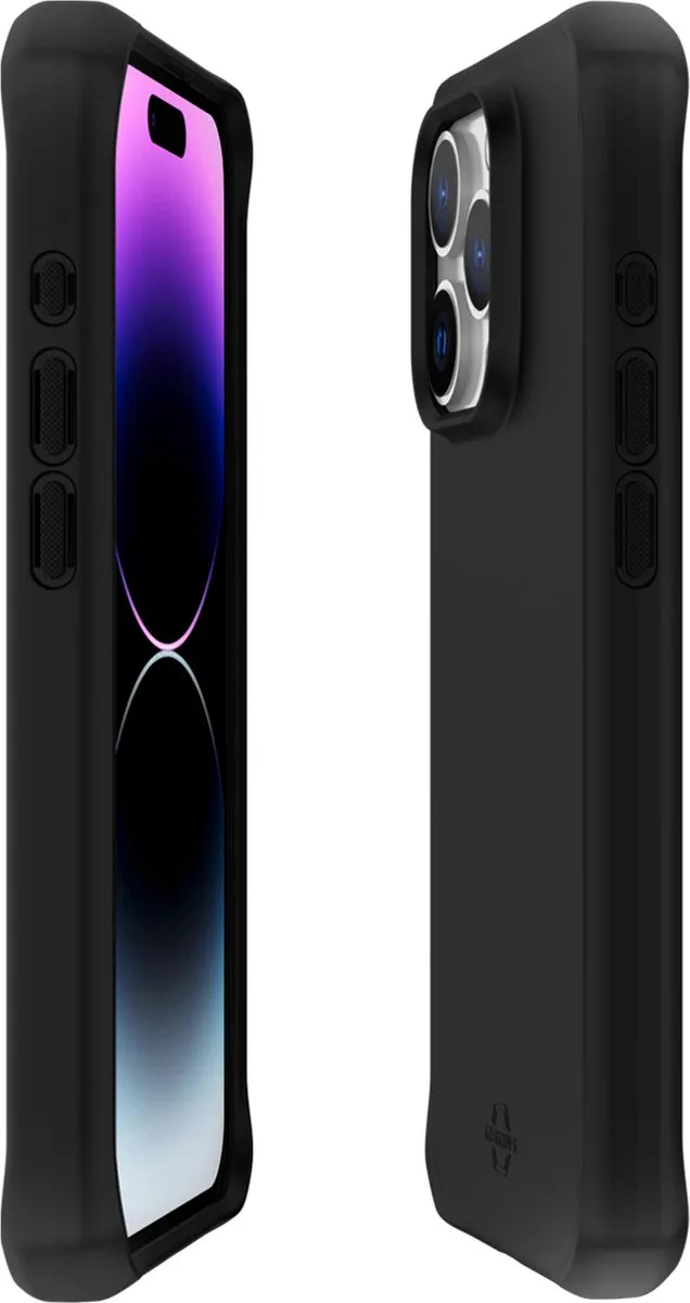 Itskins iPhone 15 Pro Hoesje TPU - Zwart AP5X-HBURN-BLCK