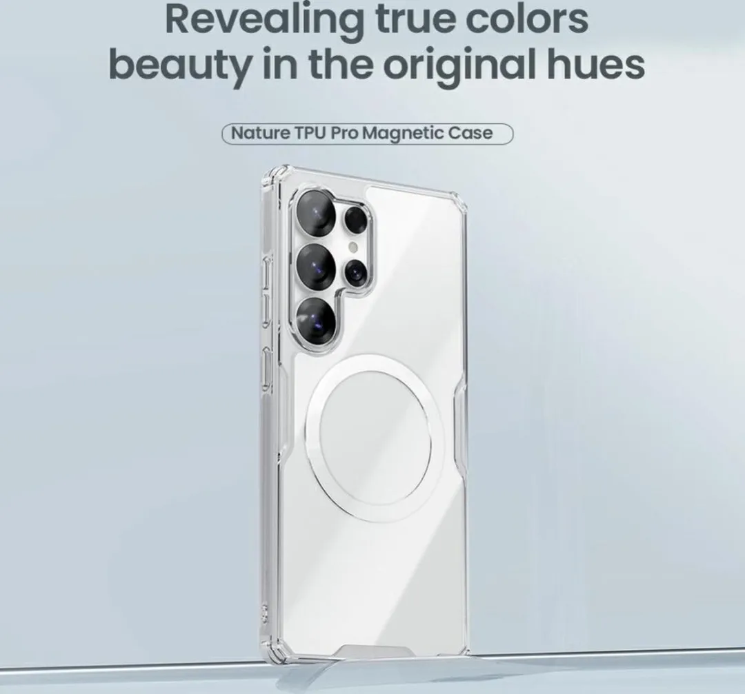 Nillkin Nature Pro Magnetic Hoesje S25 Ultra - MagSafe Wit - afbeelding 6 van 6