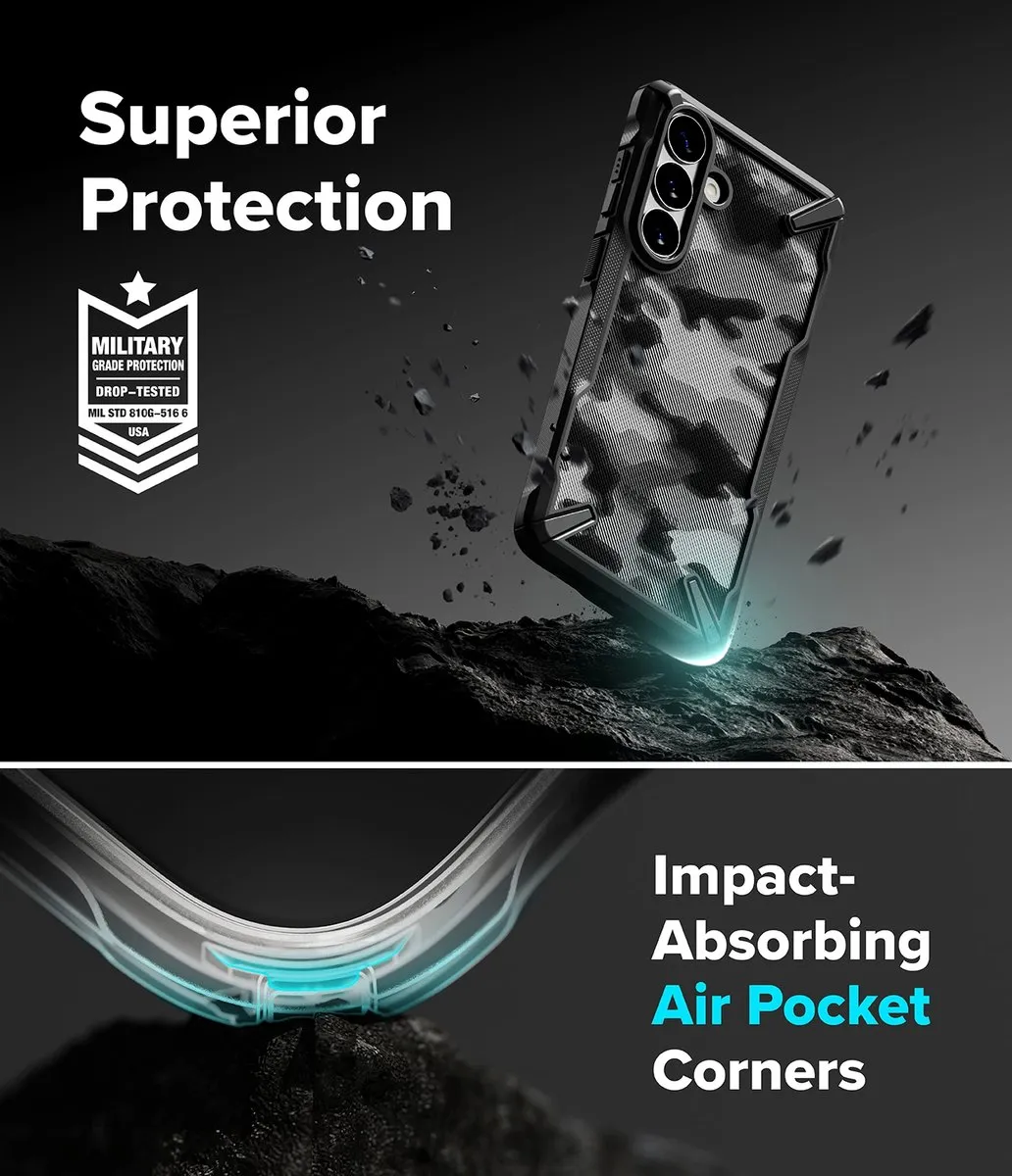 Ringke Fusion X Magnetic Hoesje Samsung Galaxy S26 Plus - Transparant Zwart - afbeelding 6 van 6