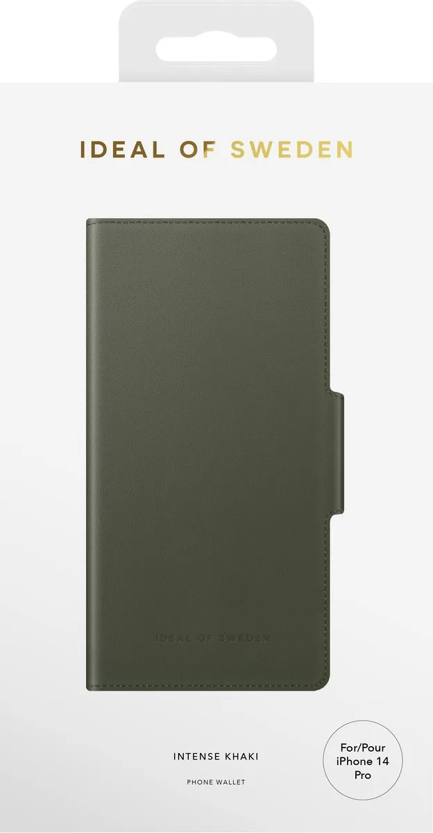 iDeal of Sweden Atelier Wallet Apple iPhone 14 Pro - Intense Khaki - afbeelding 3 van 6