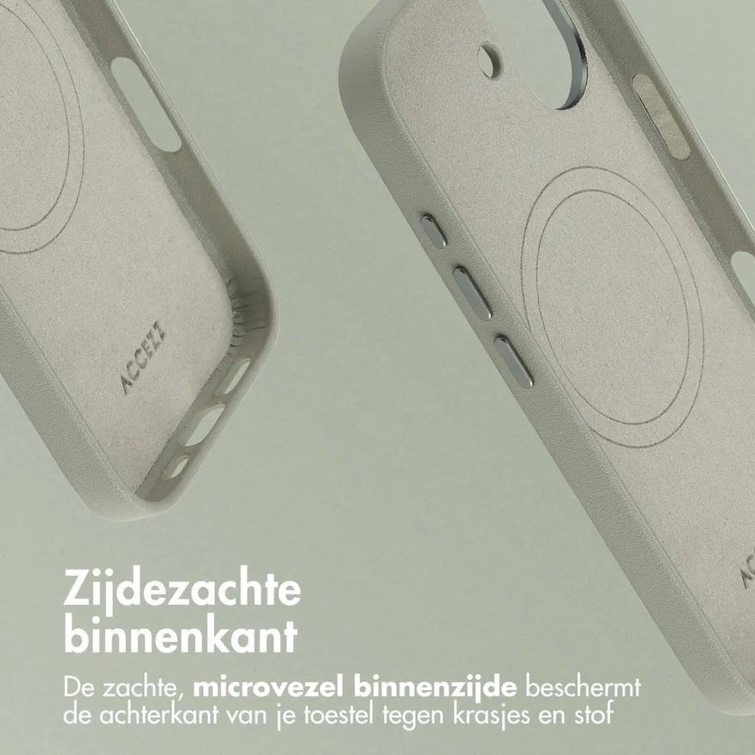 Accezz iPhone 17 MagSafe Hoesje Light Grey - 2 Stuks