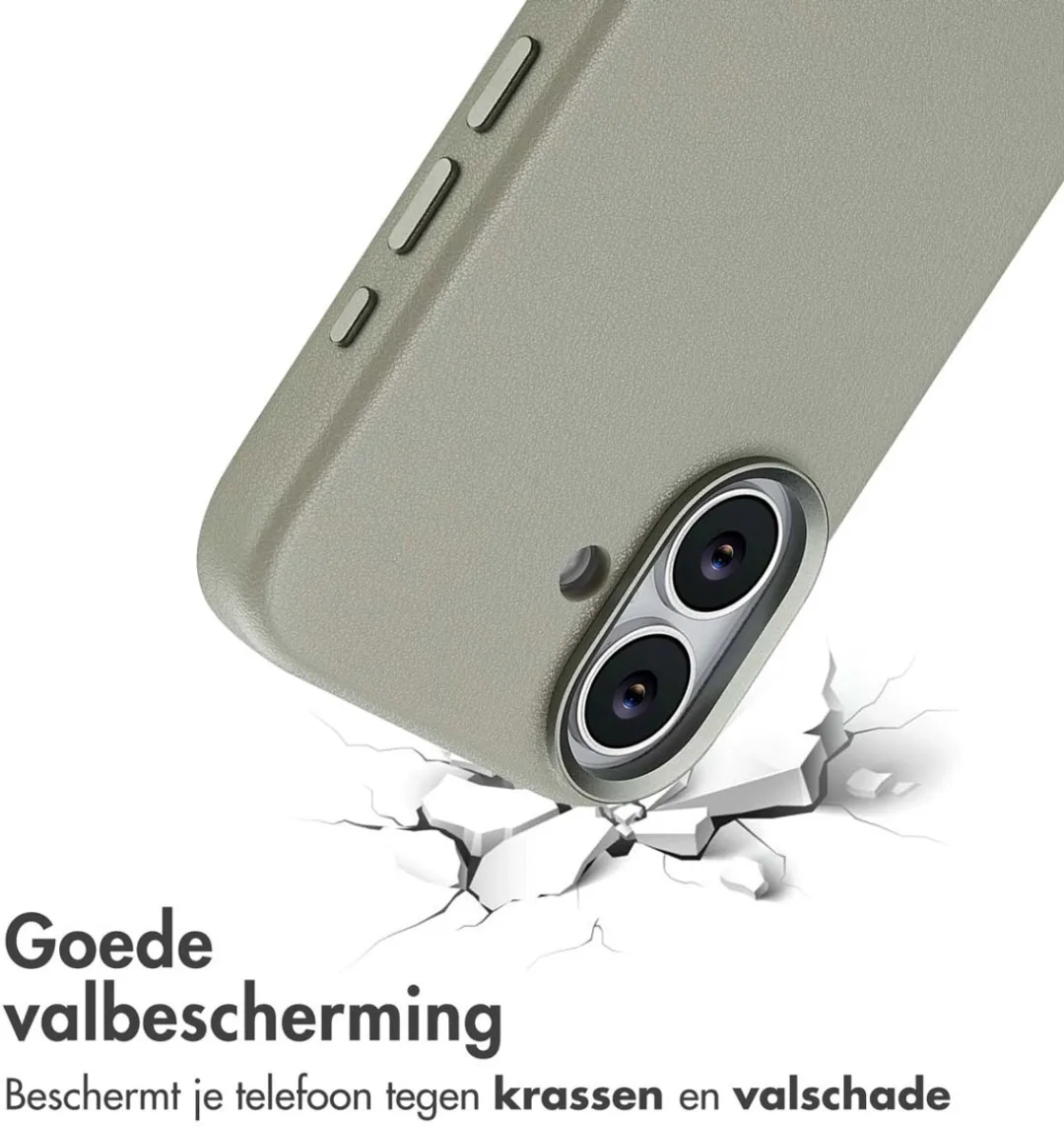 Accezz iPhone 17 MagSafe Hoesje Light Grey - 2 Stuks