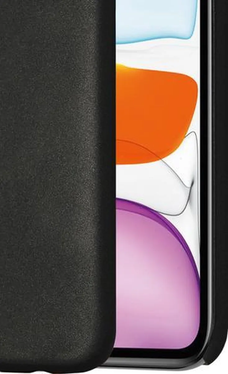 Azuri Metallic Cover iPhone XR/11 - Zwart - AZCOVMETIPH11-BLK