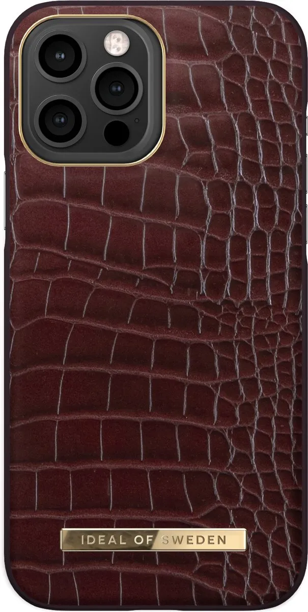 iDeal of Sweden iPhone 13 Pro Max Backcover Atelier Case - Scarlet Croco
