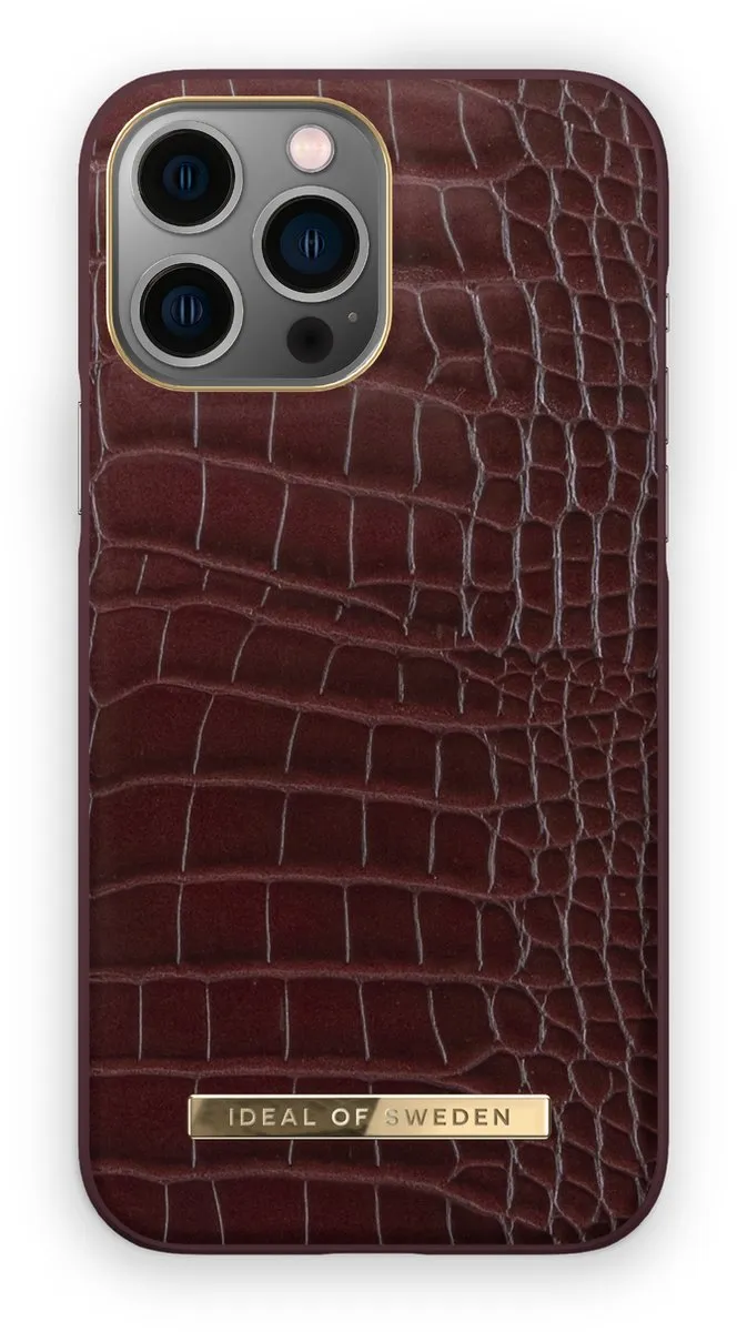 iDeal of Sweden iPhone 13 Pro Max Backcover Atelier Case - Scarlet Croco