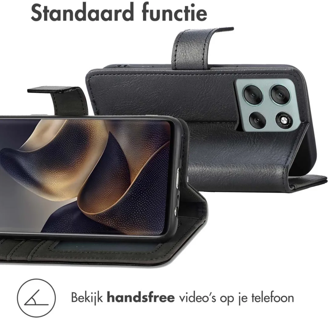 Imoshion Hoesje Motorola Moto G56 3 Pasjes - Zwart