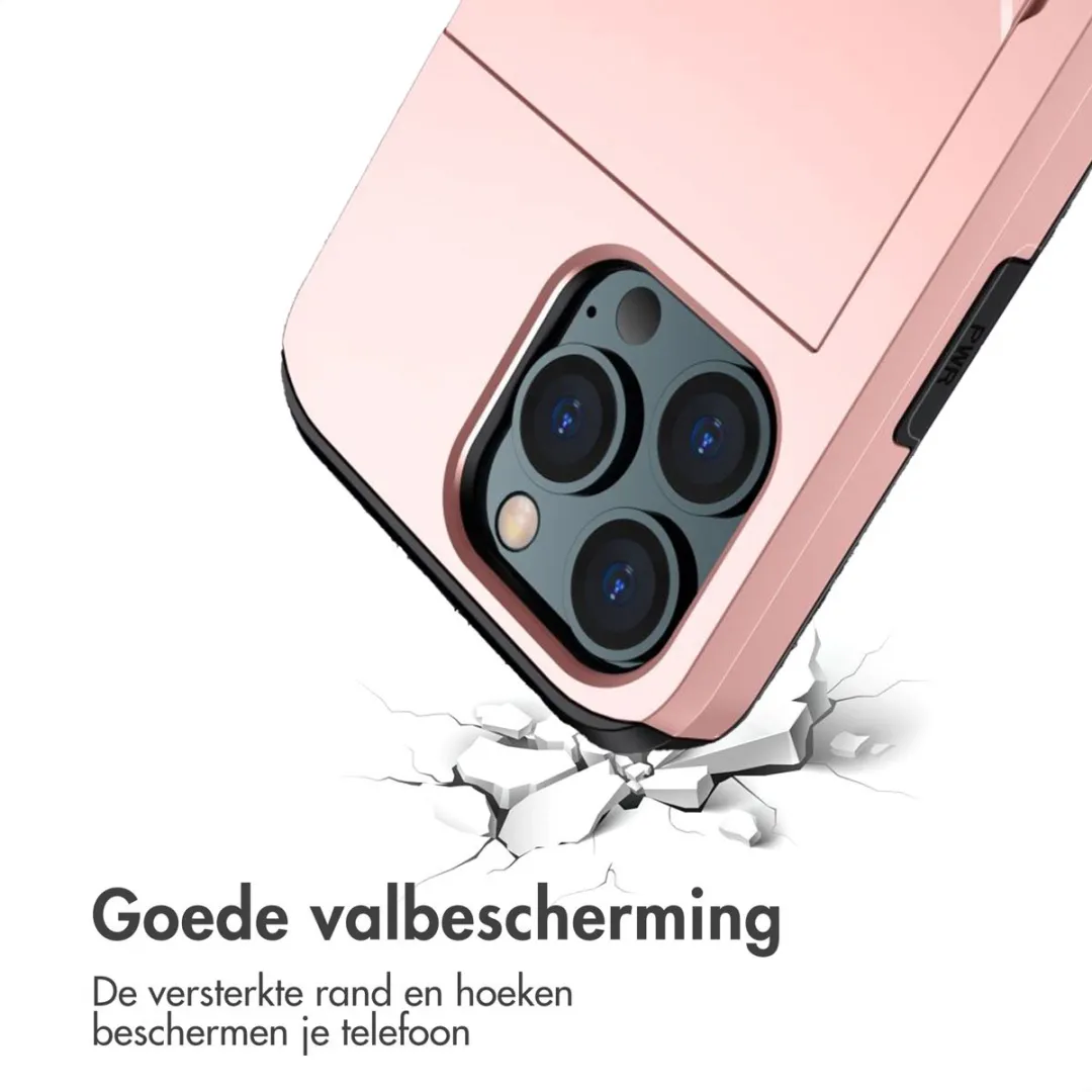 Imoshion Hoesje iPhone 14 Pro - Rosé Goud - 2 Pasjes