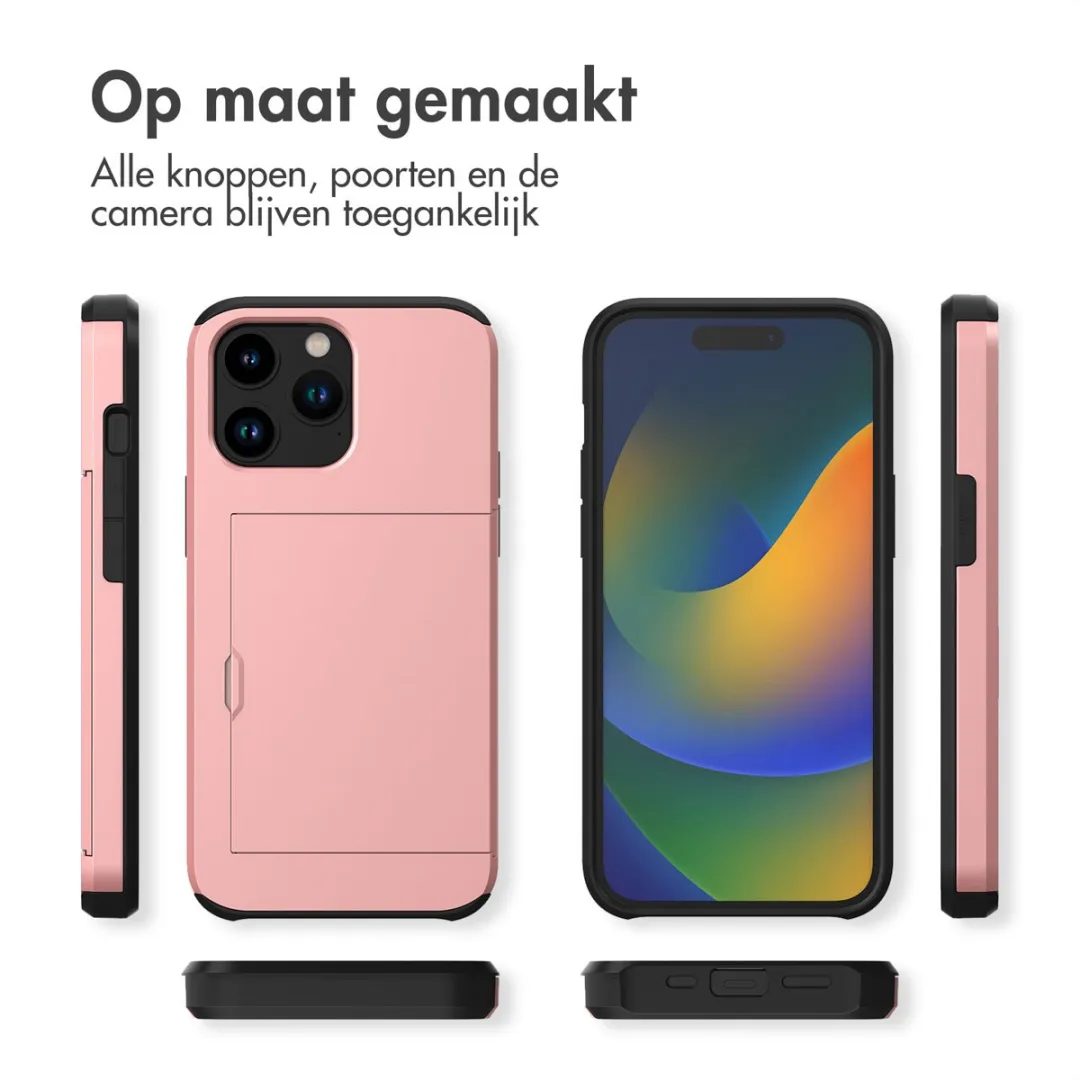 Imoshion Hoesje iPhone 14 Pro - Rosé Goud - 2 Pasjes