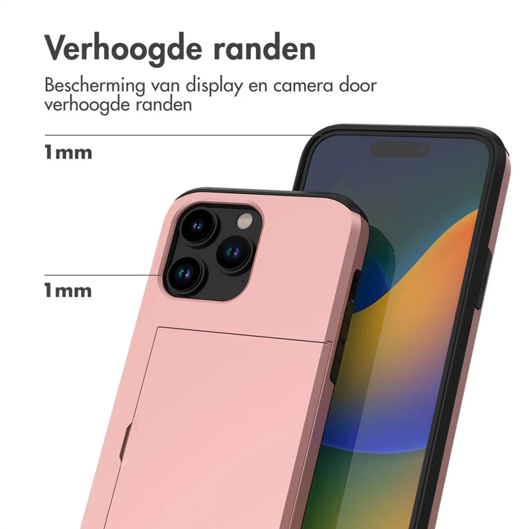 Imoshion Hoesje iPhone 14 Pro - Rosé Goud - 2 Pasjes