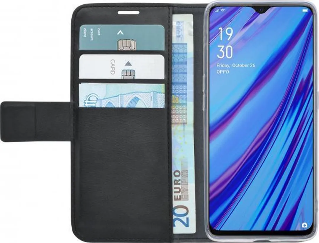 Azuri Oppo A5/A9 (2020) Walletcase - Zwart - OA576627401
