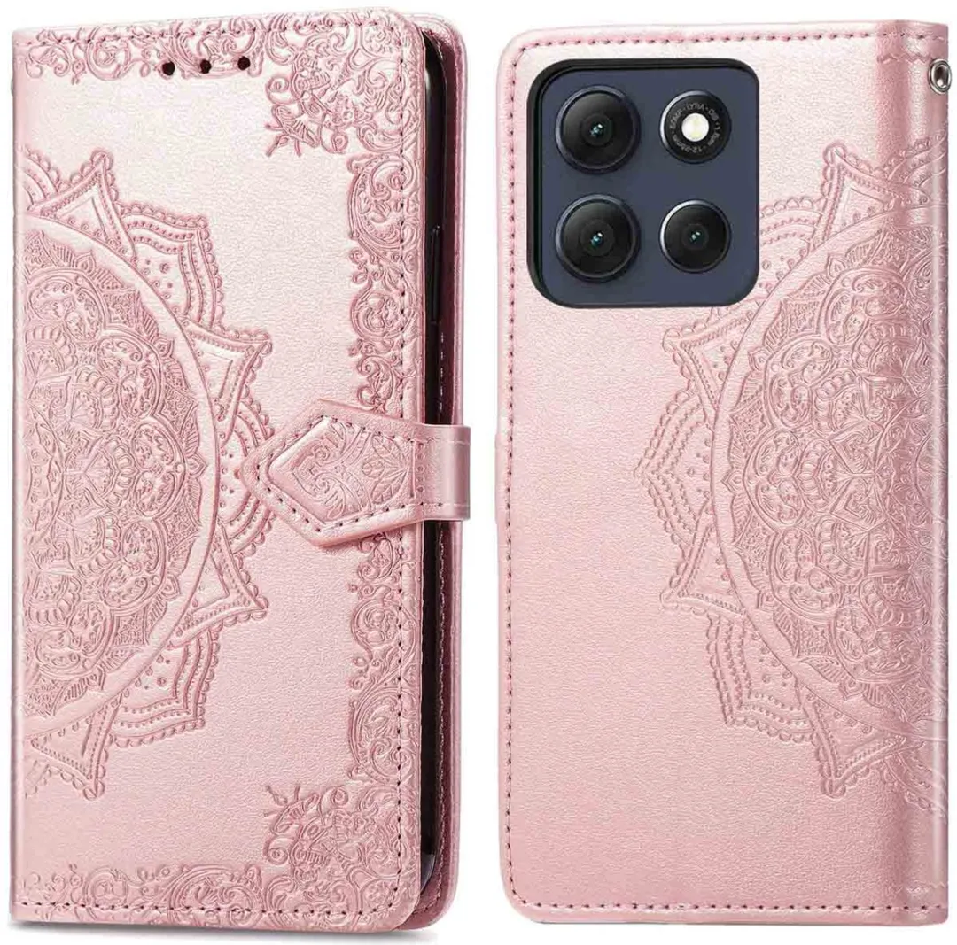 Imoshion Hoesje Motorola Moto G86 Mandala Rosé Goud - 3 Stuks