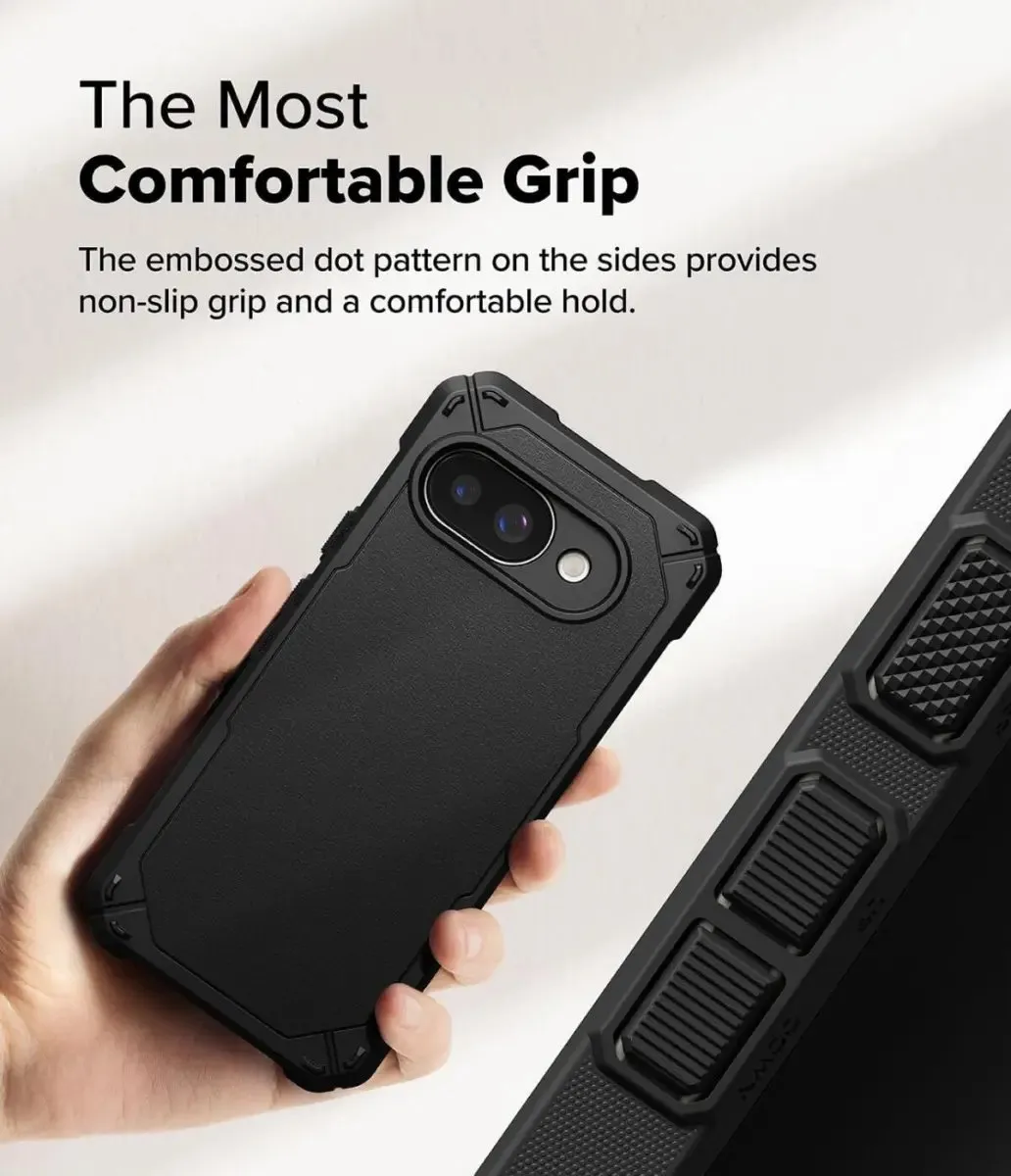 Ringke Rugged Gear Hoesje Google Pixel 9a - Zwart - afbeelding 6 van 6