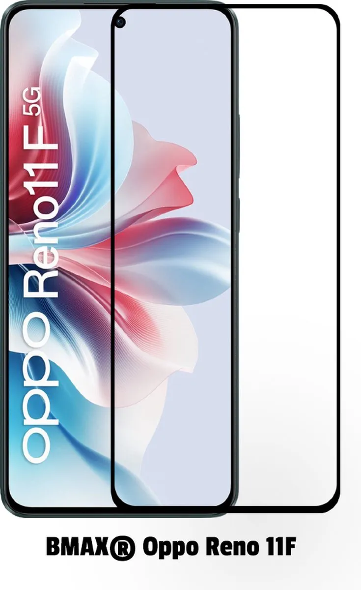 BMAX Screenprotector OPPO Reno 11F - 2 Stuks - Zwart