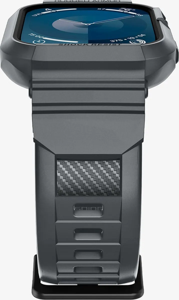 Spigen Rugged Armor Pro - Apple Watch 44/45mm Hoesje & Band Grijs - afbeelding 2 van 6