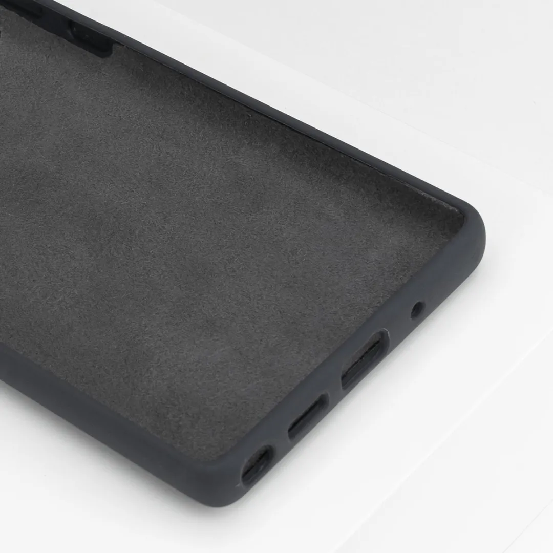 BMAX Siliconen Hoesje Samsung Galaxy Note20 - Antraciet