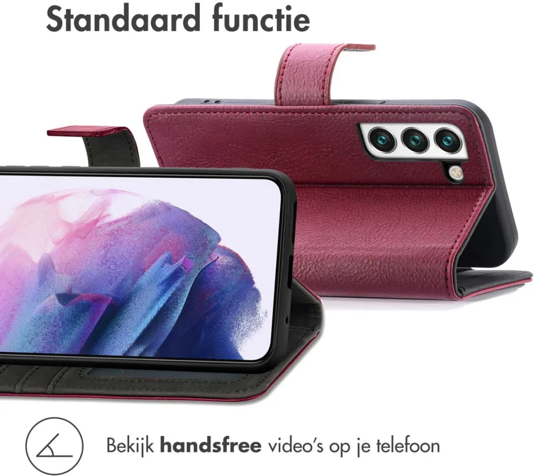 Imoshion Hoesje Samsung Galaxy S22 - 3 Pasjes - Bordeaux - afbeelding 5 van 6